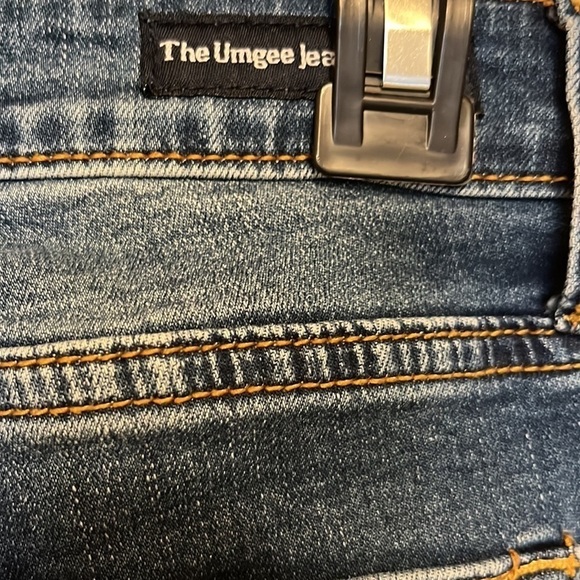 UMGEE Distressed Dark Wash Mid rise Skinny Ankle Jean Women’s size 28 - Picture 6 of 10